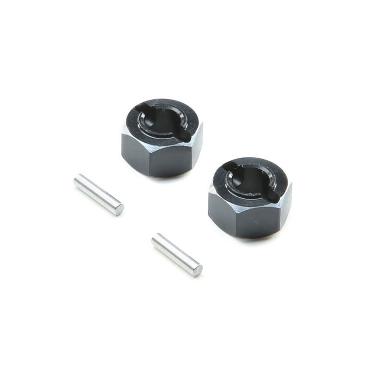 Losi Hex Set Rear Axle, Aluminum: Mini-T 2.0, Mini-B