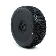 ProCircuit Hot Dice V2 Buggy Tires (C3) Medium- Pre-Mounted (Black) (2) (w/Yellow & White Wheel Dots)
