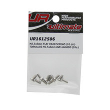 Ultimate Racing M2.5X6MM Flat Head Screws (10 PCS)