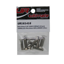 Ultimate Racing M4X16MM Flat Head Screws (10 PCS)