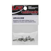 Ultimate Racing M3X8MM Flat Head Screws (10 PCS)