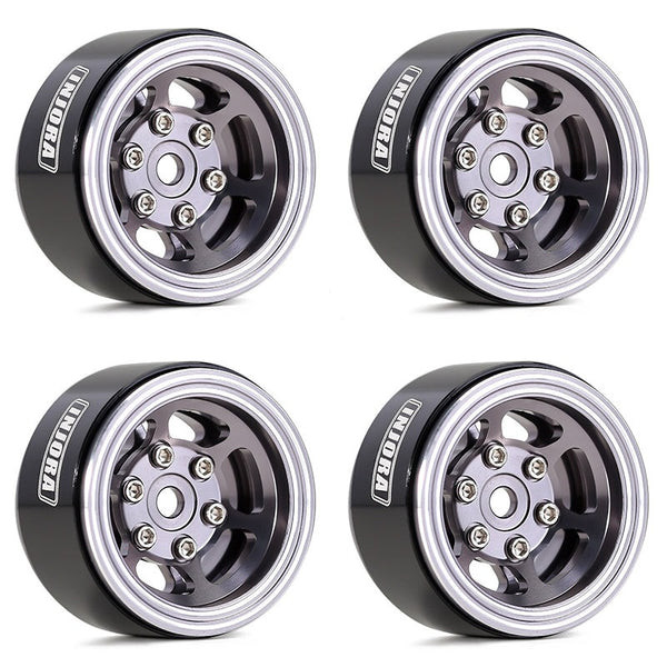 INJORA 1.0" 6-Spoke Wheels for Micro Crawlers (Grey) (W1006)