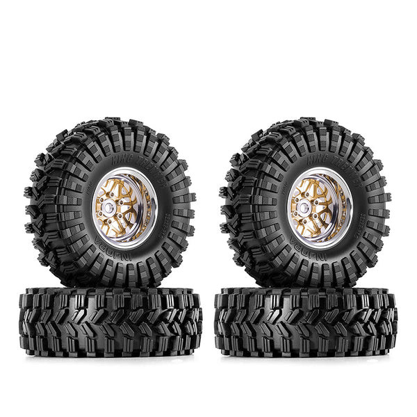 INJORA 1.0" 62*22mm -4.4mm Offset Wheel Set for Micro Crawlers (4)