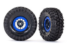 Traxxas Method 105 1.9" Black Chrome w/Blue Beadlock Wheels and Canyon Trail Tires (TRA8182)
