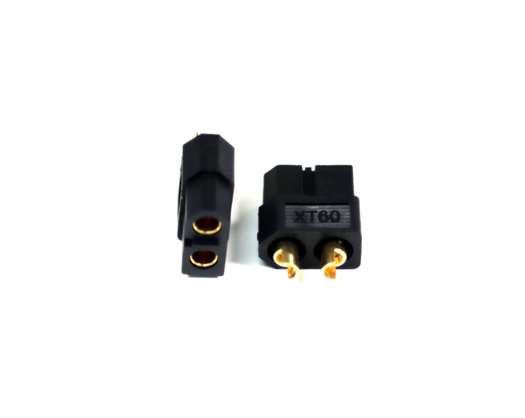 Assault RC Blacked Out High Current XT60 Connectors (2) (Female/Battery)