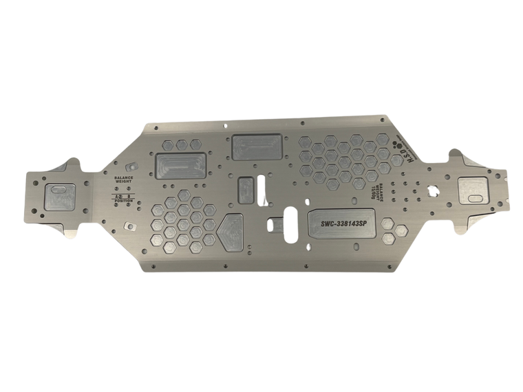 SWORKz Performance S35-5 Series AL7075 Aluminum Lightened Longer Main Chassis (Shaft115mm)