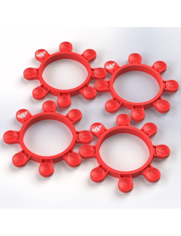 RC Project 1/8 & 1/10 Tire Gluing Rubber Bands (Maranello Red)