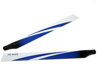 Align 425 Carbon Fiber Blades (Blue) - Dynamic Performance R/C