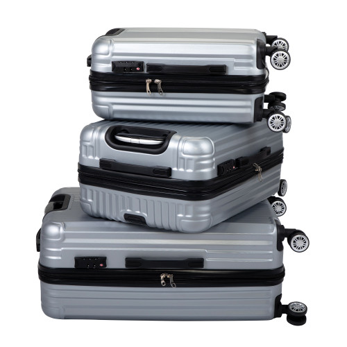 3 in-1 Expandable Luggage Set, Hardshell Suitcase with TSA Lock, Spinner Carry on 20" 24" 28" XH