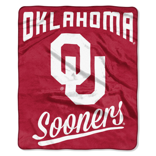 Oklahoma OFFICIAL Collegiate, "Alumni" 50"x 60" Raschel Throw by The Northwest Company