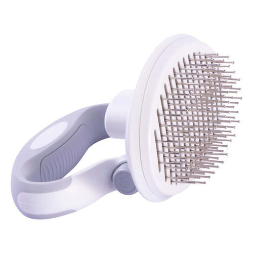 Pet Life ® 'Gyrater' Travel Self-Cleaning Swivel Grooming Pet Pin Brush