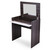 Vanity Make-up Dressing Table with Flip up Mirror Top Spacious Storage Vanity Table, Ebony and White