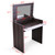 Vanity Make-up Dressing Table with Flip up Mirror Top Spacious Storage Vanity Table, Ebony and White