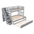 Twin over Twin/Full Bunk Bed with Twin Size Trundle