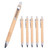 4Pcs Set Bamboo Wood Ballpoint Pen 1.0mm Bullet Tip Blue Black Ink Signature Ball Pen Office School Wrting Stationery