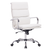 Sidanli White Office Chair with Faux Leather