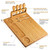 With Knives 7 Piece Bamboo Cheese Board Set