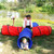 4-way Play Tunnel Folding Portable Playpen Tent Play Yard  XH