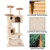 52" Solid Cute Sisal Rope Plush Cat Climb Tree Cat Tower