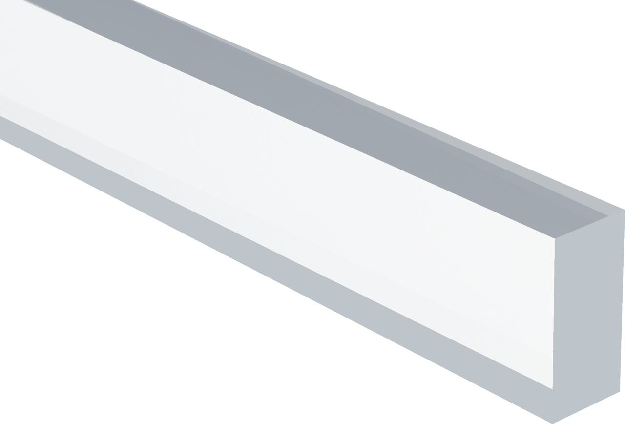 PlasticCraft Acrylic Extruded Clear Rectangular Bar