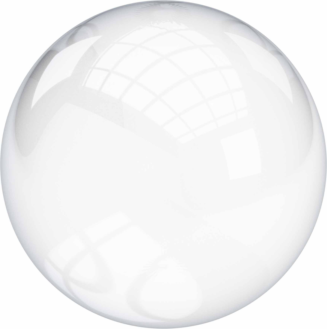 3 Solid Round Clear Acrylic Balls