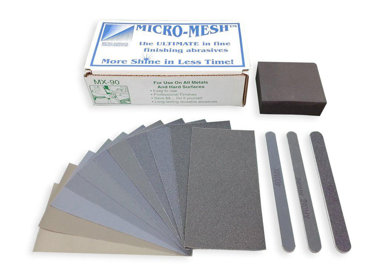 MICRO-MESH 2 x 2 Polishing & Finishing Pads - 9 Grades - Made in USA