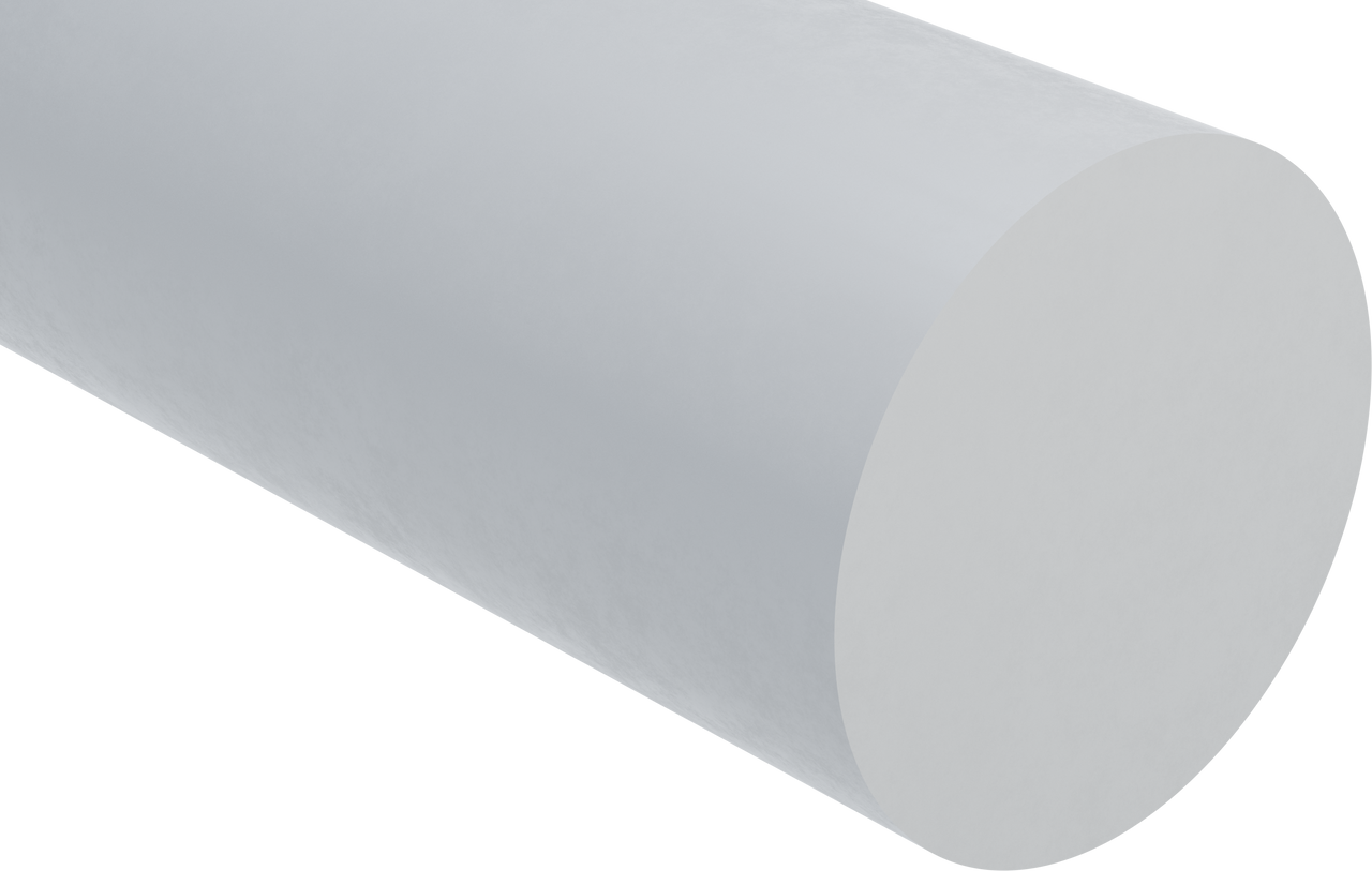 PlasticCraft Polystyrene HiImpact Natural Round Rod