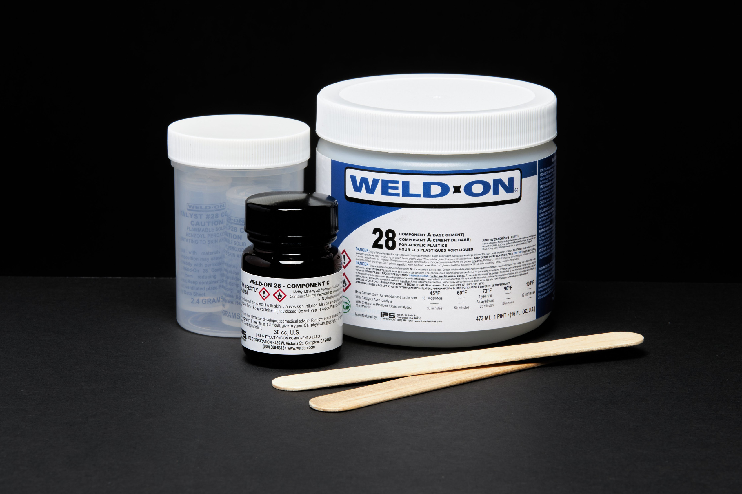 PlasticCraft SCIGRIP IPS WeldOn 28 Low VOC Acrylic Adhesive 3Part Kit
