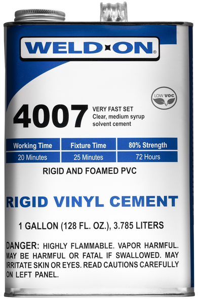 SCIGRIP IPS Weld-On #4007- Low VOC High-Strength Cement For Rigid & Foamed PVC