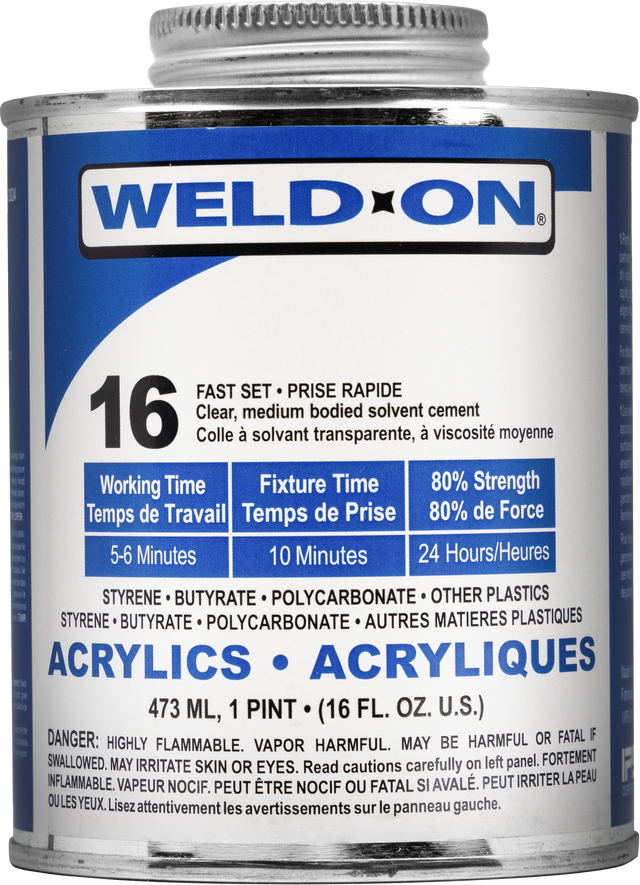 SCIGRIP IPS WeldOn 16 Low VOC Acrylic Plastic Cement