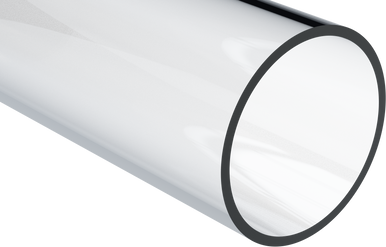 Plastic-Craft | Polycarbonate Clear Round Tube - Optical Clarity