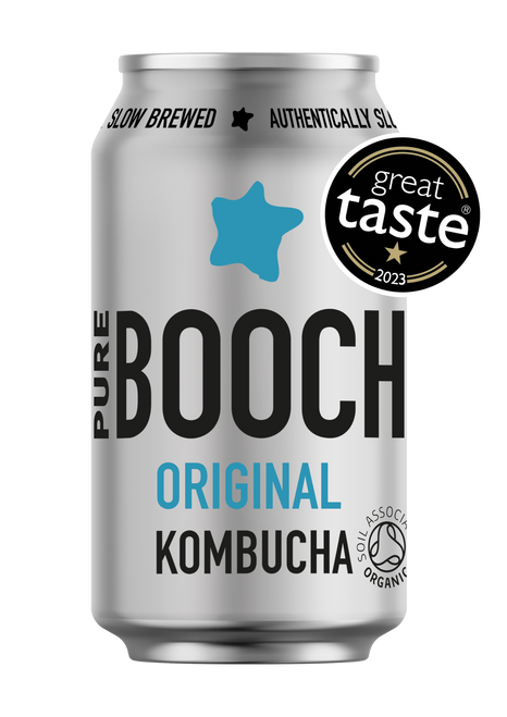 A 330ml can of original flavoured Pure Booch kombucha