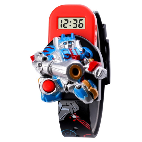 SKMEI 1750 Three-dimensional Cartoon Robot LED Digital Display Electronic Watch for Children