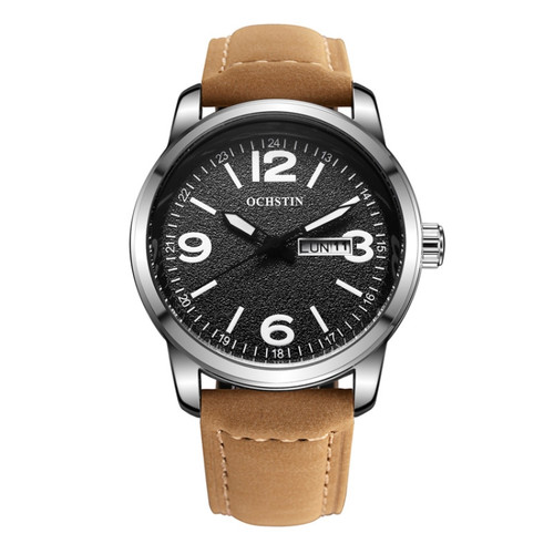 Ochstin 6047B Business Style Quartz Men Leather Watch