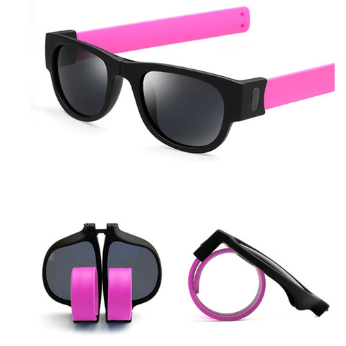 New Fashion Crimp Folding Mirror Pops Polarized Sunglasses Casual UV400 Protection Glasses for Men / Women