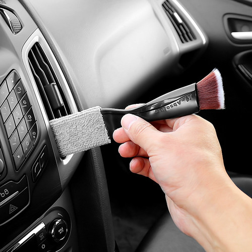 Car Air-Conditioned Air Outlet Cleaning Brush Car Interior Cleaning Tool Dust  Soft Hair Brush