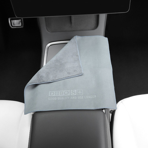 For Tesla General Car Microfiber Towel Cleaning Rag, Style: With LOGO, Size: 30 x 30cm