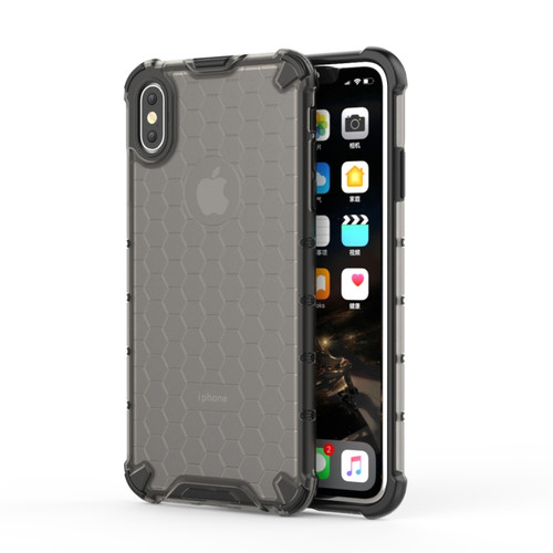 For iPhone XS Max Shockproof Honeycomb PC + TPU Protective Case