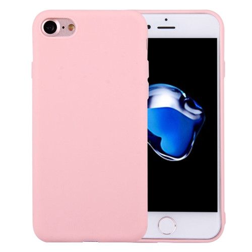 For  iPhone 8 & 7  Solid Color TPU Protective Case Without Round Hole
