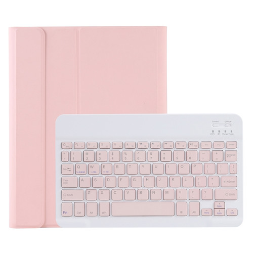 C-11B Detachable Candy Color Bluetooth Keyboard Leather Tablet Case with Pen Slot & Holder for iPad Pro 11 inch 2021