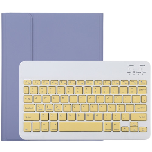 TG11B Detachable Bluetooth Yellow Keyboard + Microfiber Leather Tablet Case for iPad Pro 11 inch (2020), with Pen Slot & Holder