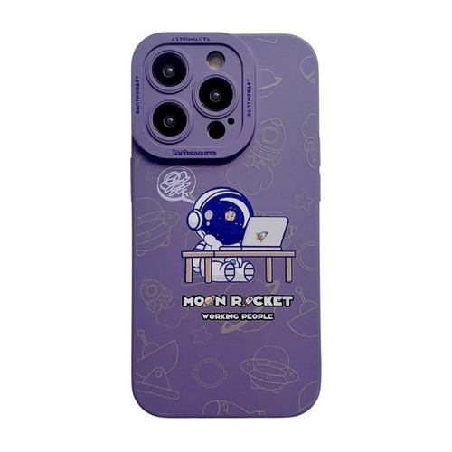 Liquid Silicone Astronaut Pattern Phone Case