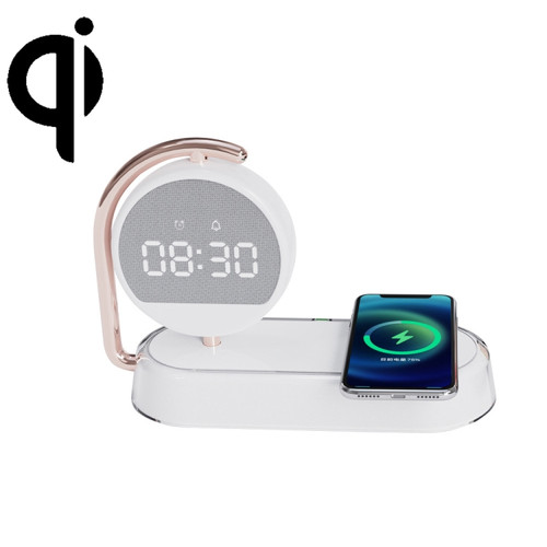 K01T 15W  3 In 1 Mobile Phone Wireless Charging with Alarm Clock and Night Light