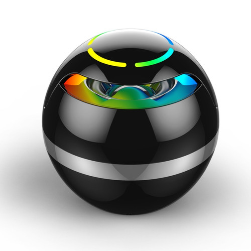 GS009 Bluetooth 4.2 Round Ball Small Speaker With Colorful Llight Support TF Card / FM