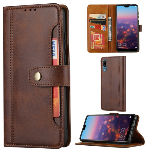 Calf Texture Double Fold Clasp Horizontal Flip Leather Case with Photo Frame & Holder & Card Slots & Wallet