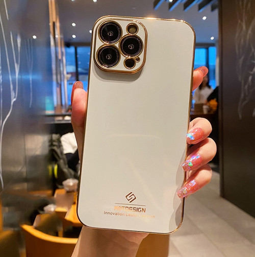 Electroplating Metal Frame Precise Hole TPU Protective Case