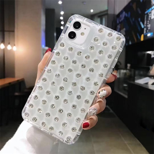 Transparent Diamond TPU Shockproof Phone Case