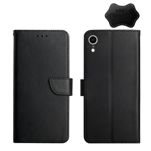 Genuine Leather Fingerprint-proof Horizontal Flip Phone Case