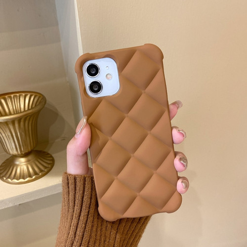 Skin Feel Matte Rhombic Texture TPU Phone Case