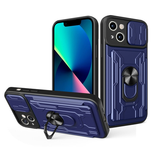 Sliding Camshield TPU+PC Phone Case with Card Slot